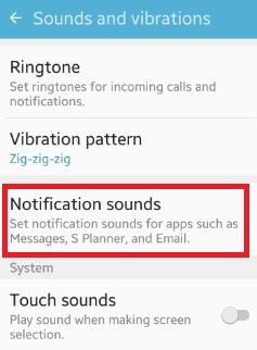 notification sounds android