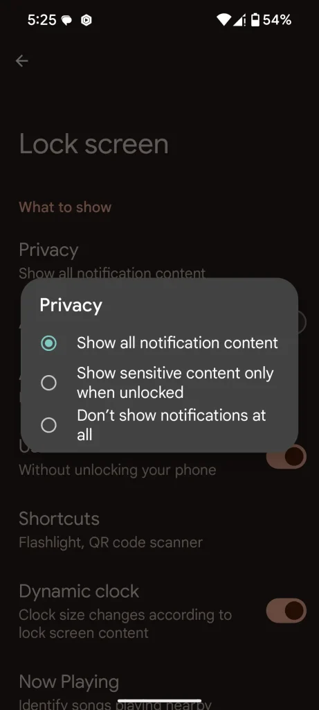 How to Hide Lock Screen Notifications on Android 15