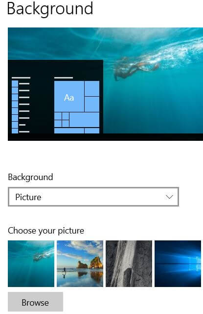 How To Change Windows 10 Background Pictures 2 Methods
