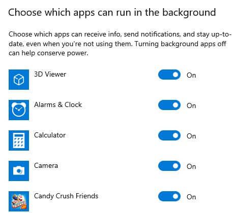 How to turn off app background in Windows 10 PC