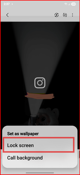 Set Labubu Wallpaper as lock screen in Galaxy